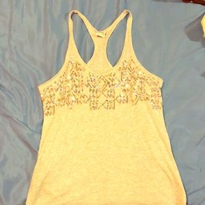 PINK razor back tank top